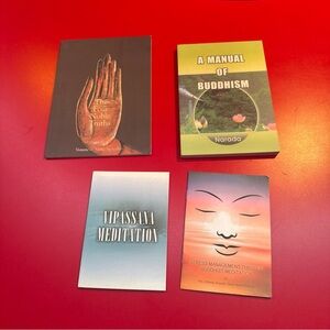 Set of Four Meditation and Buddhism Books
